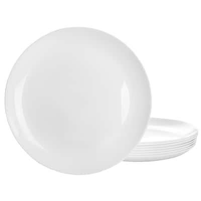 Olstead 8 Piece Opal Glass Dinner Plate Set - 10.50 Inch