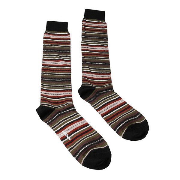 Missoni GM00CMU5234 0001 Olive/Red Knee Length Socks. Opens flyout.