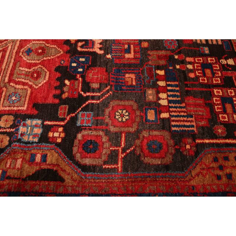 ECARPETGALLERY Hand-knotted Konya Anatolian Black, Red Wool Rug - 4'10 x 7'0