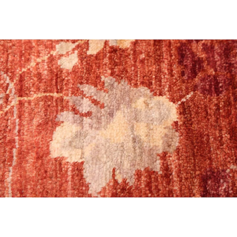 ECARPETGALLERY Hand-knotted Peshawar Ziegler Dark Copper Wool Rug - 8'10 x 11'11