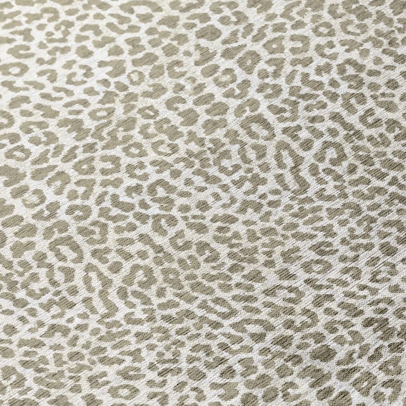 Addison Indoor/ Outdoor Safari Leopard Animal Print Washable Area Rug