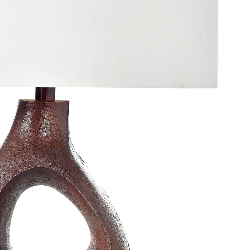 Skye 26" Table Lamp with Linen Shade, Copper