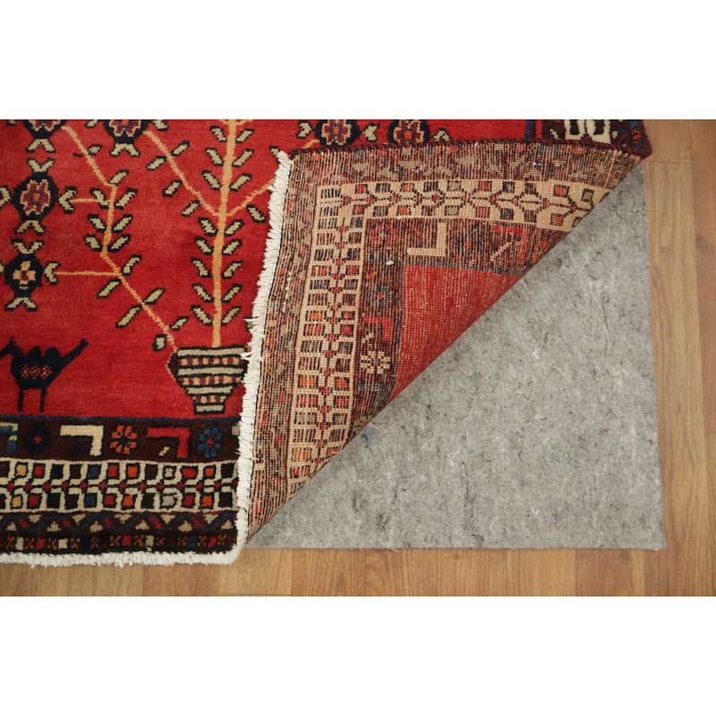 Hand Knotted Oriental 100% Wool Carpet Traditional Tribal Red Sirjan Area Rug - 7' 6'' X 5' 7''