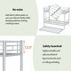 preview thumbnail 4 of 37, Heavy-Duty Sturdy Metal Twin over Twin Bunk Bed with Trundle, Noise-Reduced Design, and Safety Guardrail for 3 Kids