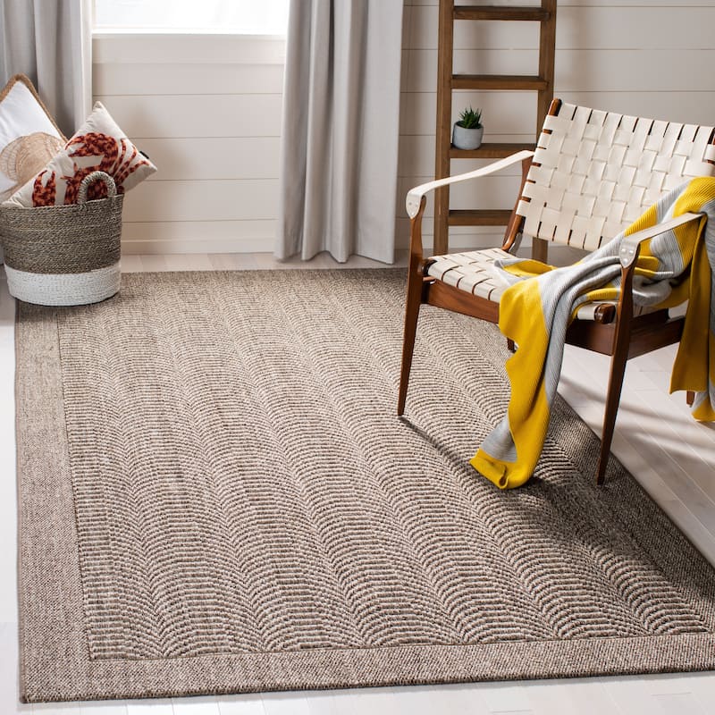 SAFAVIEH Palm Beach Maxine Sisal Area Rug - 4' x 6' - Silver