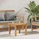 preview thumbnail 1 of 47, vidaXL Coffee Table Brown in Solid Teak Wood Brown-17.72x17.72x14.17