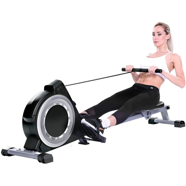 Magnetic Rowing Machine Folding Exercise Rower 16 Level Tension Resistance Precise Display Panel 21x40 x 27 inches Bed Bath Beyond 31424110