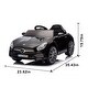 preview thumbnail 20 of 78, 12V Mercedes-Benz Ride-On Car for Toddlers, Remote Control, LED Lights, Ideal Christmas Gift Black
