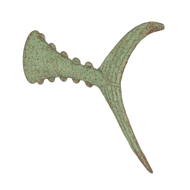 Distressed Metal Tuna Tail Accent Decor - 14.3"L x 3.0"W x 18.0"H