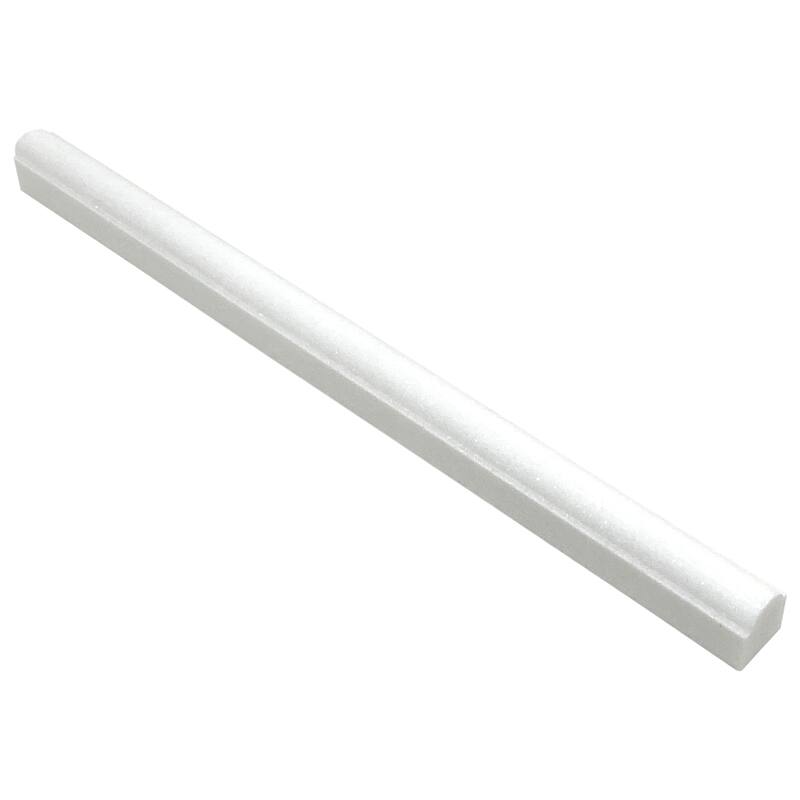 Thassos Marble 0.75" x 12" Polished Pencil Liner