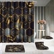 preview thumbnail 5 of 29, 4 Pcs Bathroom Shower Curtain Set,Bathroom Sets with Rugs