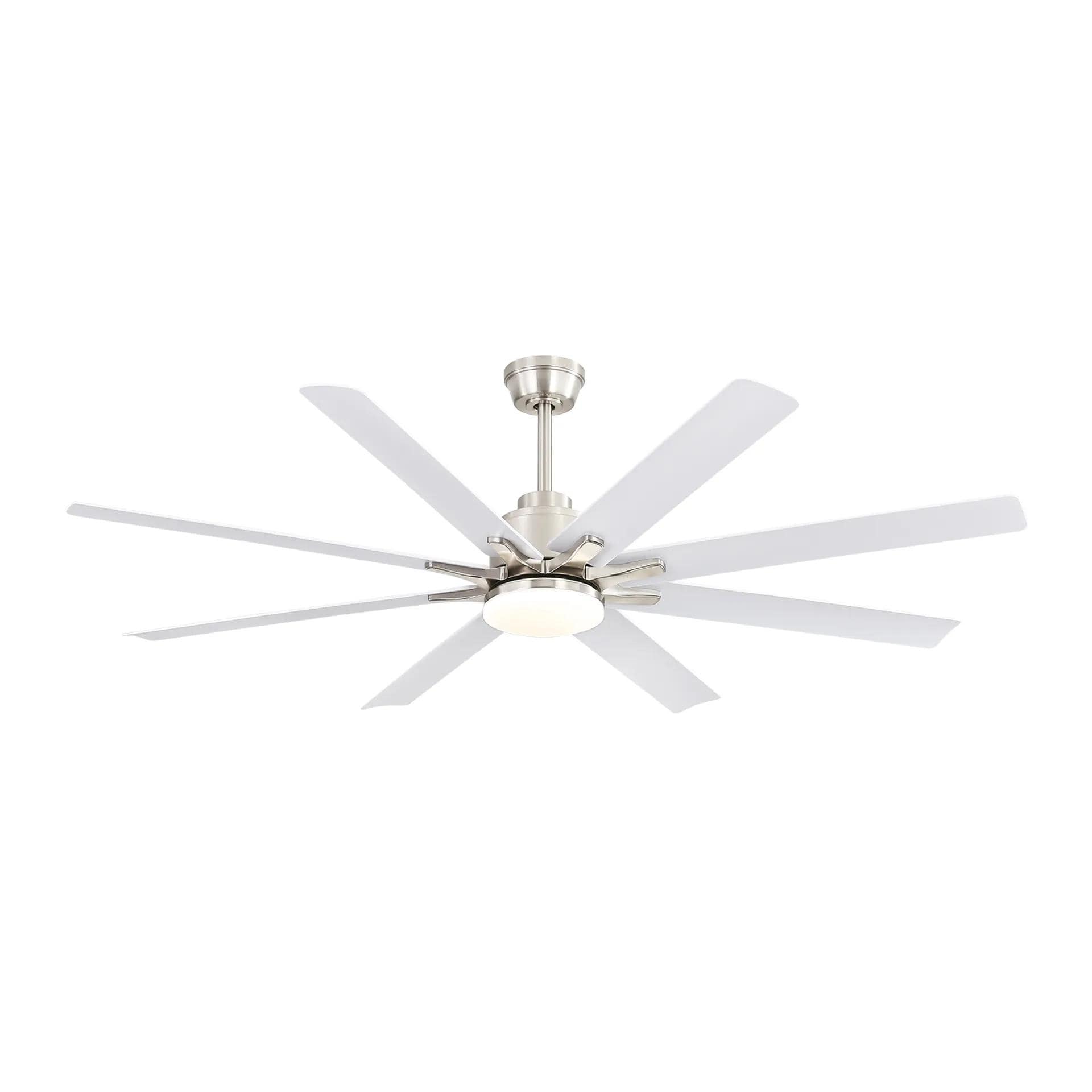 66 Inch Low Profile Ceiling Fan With Dimmable Lights And Smart Remote Control 6 Speed Reversible Noiseless Dc Motor For Indoor
