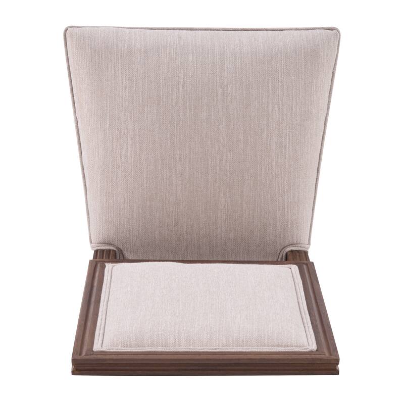 Christopher Knight Home - French Country Dining Chairs Set with Upholstered Backrest & Upholstered Seats with Fluted Legs