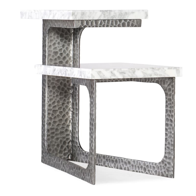 Hooker Furniture 628-50035-00 Melange 14" Wide Metal Accent Table - Silver
