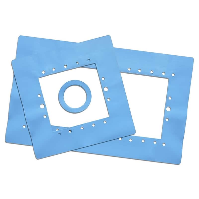 3pc Blue HydroTools Wall Saver Swimming Pool Skimmer Gasket Set 15.5" - 15.5'