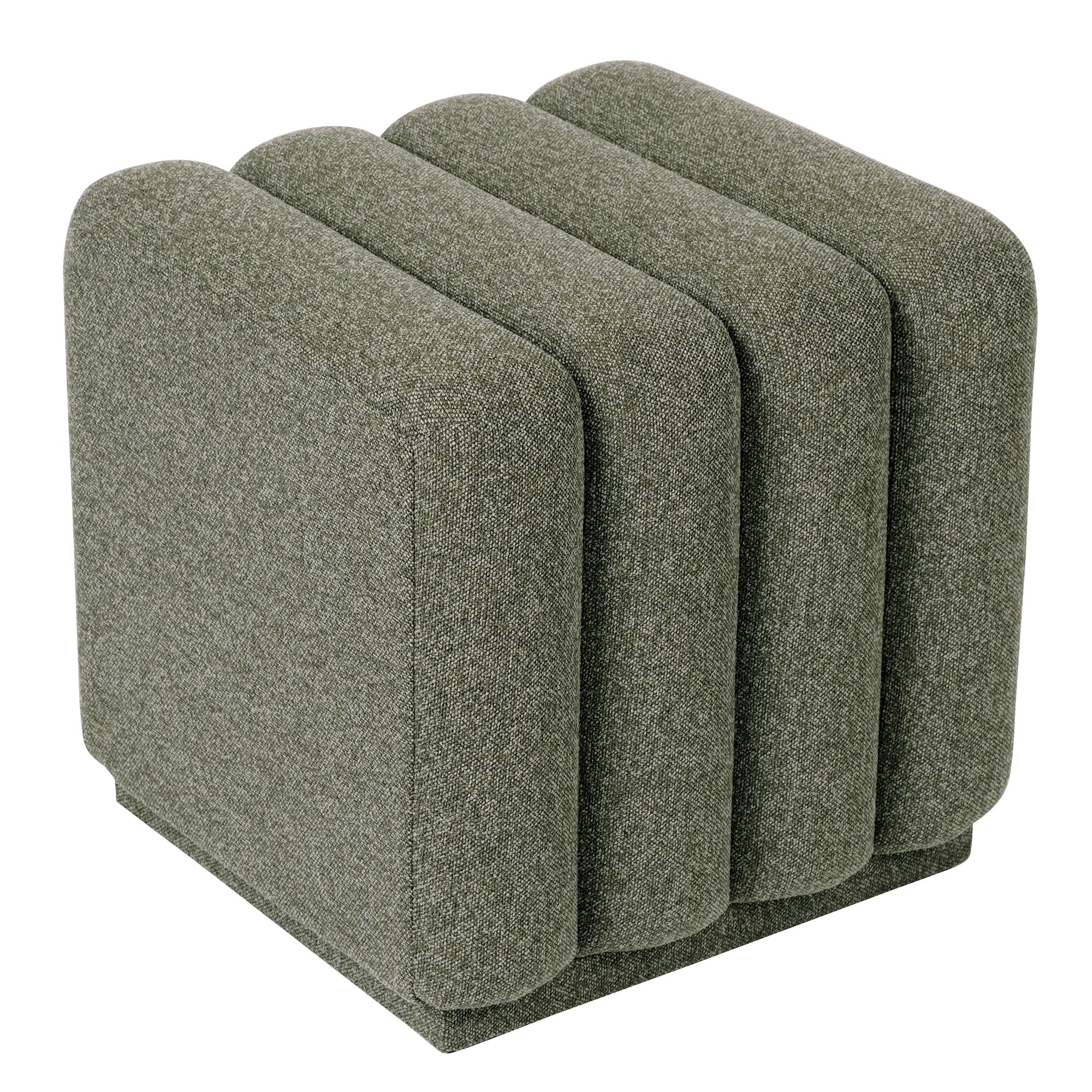 Square Fabric Ottoman