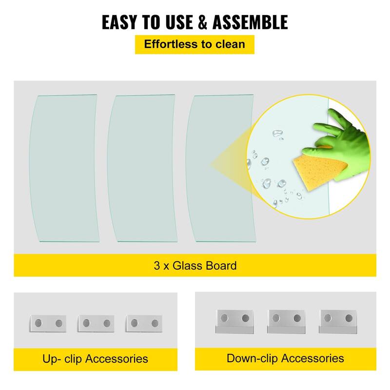 Tempered Glass Flame Guard for Fire Pit Round Wind Shield Outdoor Use