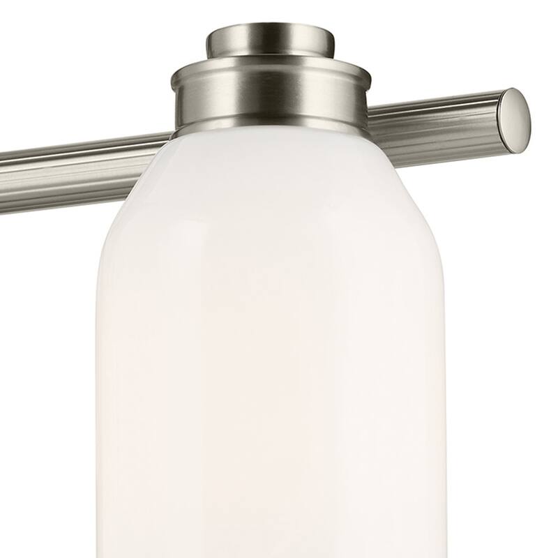 Kichler Lighting Shae 31" 4-Light Vanity Light with White Opal Glass in Brushed Nickel