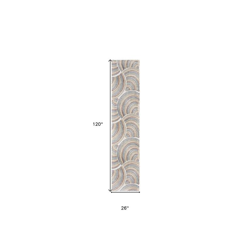 Pino Power Loomed Abstract Low Pile Area Rug By HomeRoots