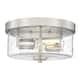 Option Brushed Nickel & Seeded Glass