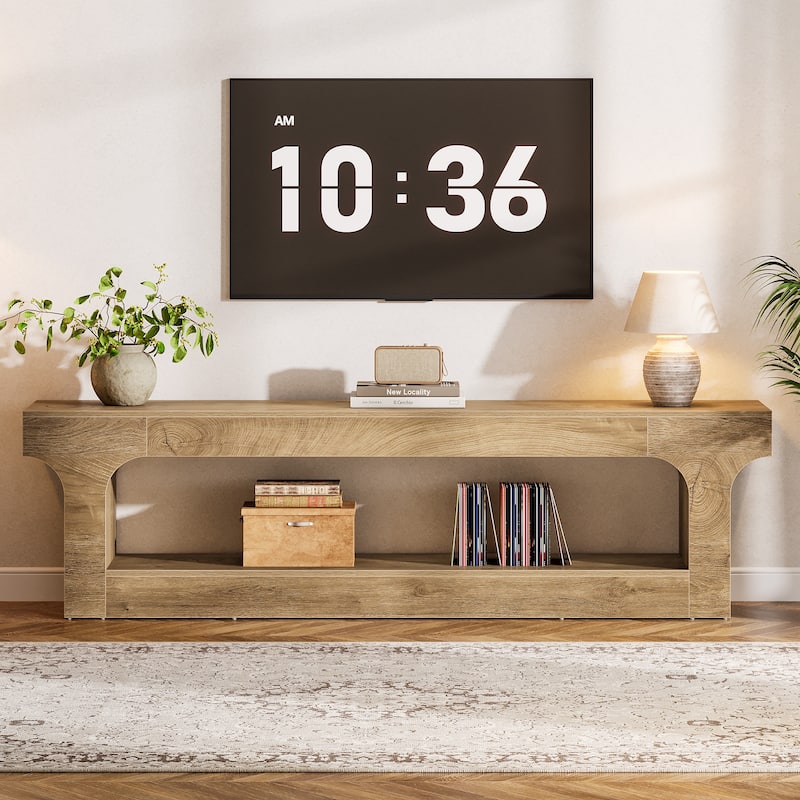 63" TV Stand for TVs Up to 70 Inches, Entertainment Center with Shelf