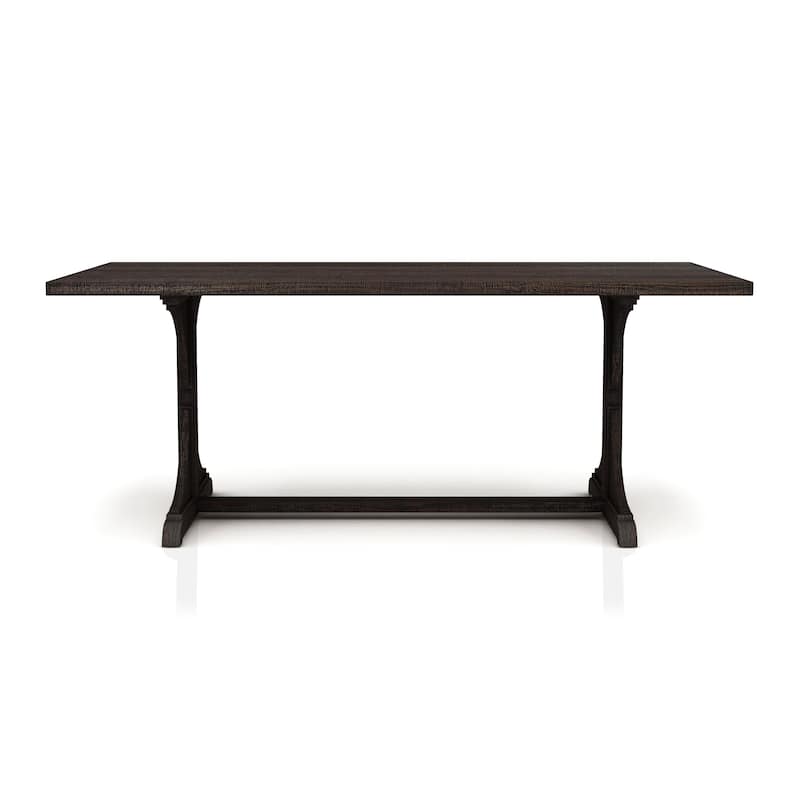 Furniture of America Badri Rustic 76-inch Solid Wood Dining Table
