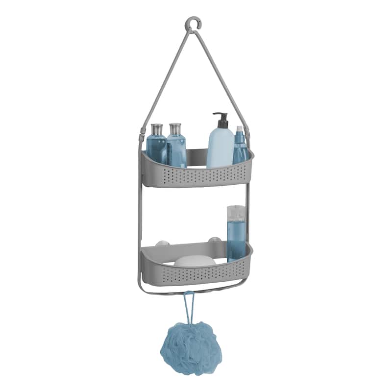 Bath Bliss 2 Way Convertible Shower Caddy in Grey