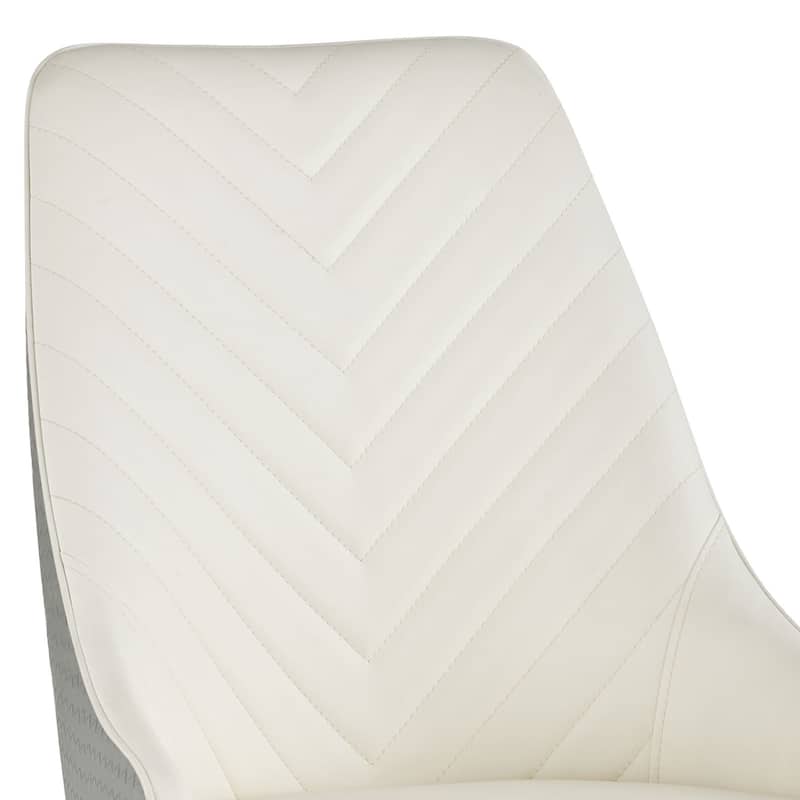 Faux Leather Upholstered Dining Chairs, Set of 4 - 18.1"W x 21.3"W x 36.6"H