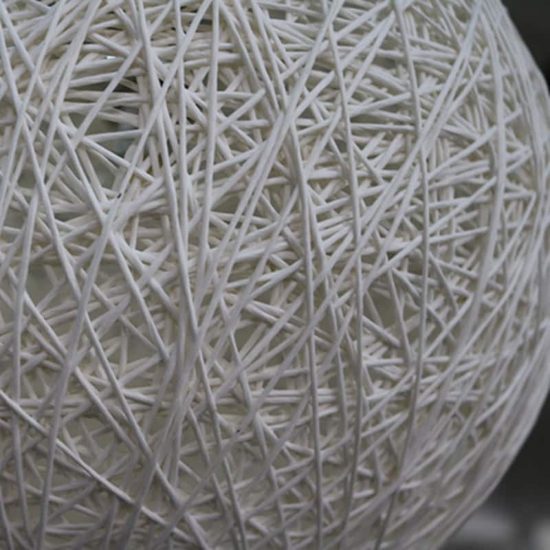 Rope Pendant Lamp (24" Dia) WHITE
