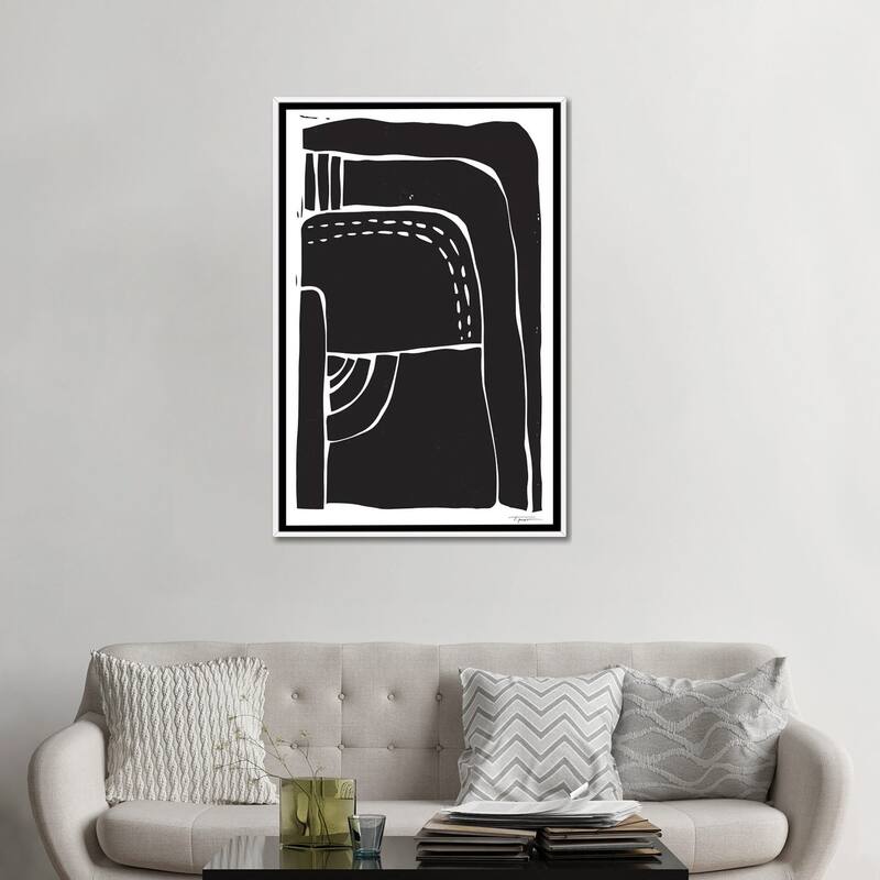 iCanvas "Heavy Minimalist Shapes" by Statement Goods Framed Canvas Print