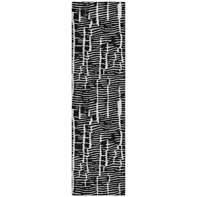 Machine Washable Indoor/ Outdoor Chantille Modern Abstract Rug