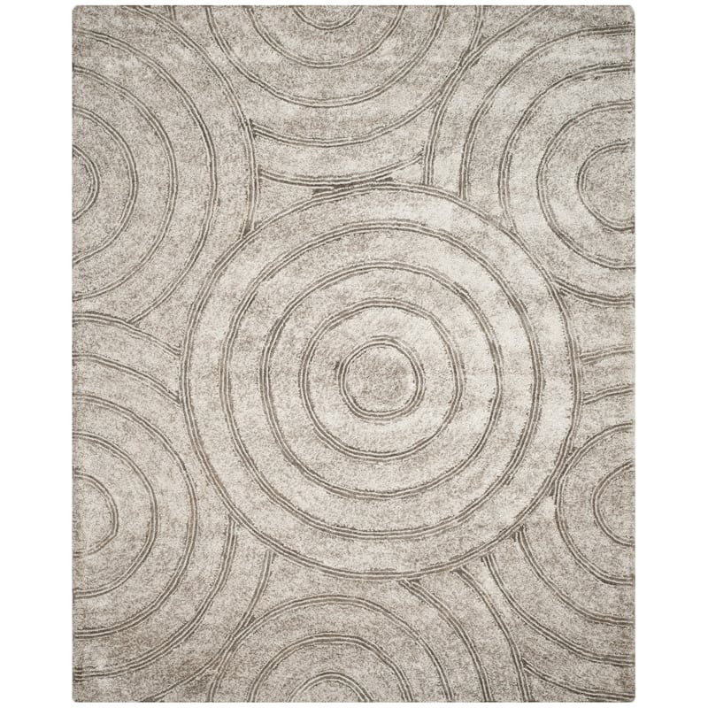 SAFAVIEH Handmade South Beach Daisha Shag Solid Polyester Rug