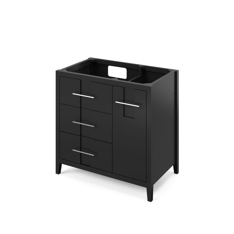 Jeffrey Alexander VN2KAT-36-NT Katara 36" Single Free Standing Vanity - Black