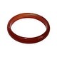 preview thumbnail 2 of 3, Solid Red Jade with streaks of Coffee Jade Bangle - Sizes 6 and 6.5