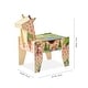 preview thumbnail 3 of 7, Teamson Kids Jungle Giraffe 2-in-1 Wooden Activity Table + 23Pc and 1 Car Included