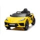 preview thumbnail 16 of 28, 12V Chevrolet Corvette C8 1-Seater Kids Ride-On Car Assembly Required - Yellow