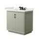 Option Light Green / White Quartz Top / Matte Black