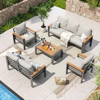 AOXUN Aluminum Outdoor Patio Furniture Set