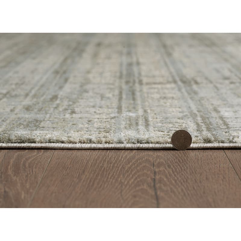 Domani Saige Modern Distressed Glam Area Rug