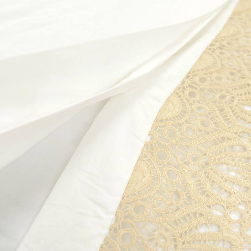 Lush Decor Scalloped Lace Duvet Cover 3-Piece Set