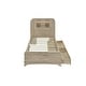 preview thumbnail 10 of 26, Twin Storage Platform Bed with LED Headboard, Drawers, & Shelves, Natural