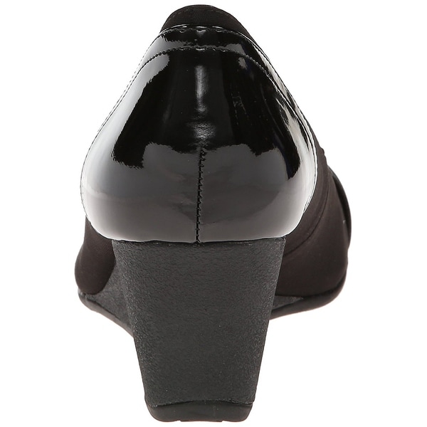 anne klein sport women's tamarow fabric wedge pump