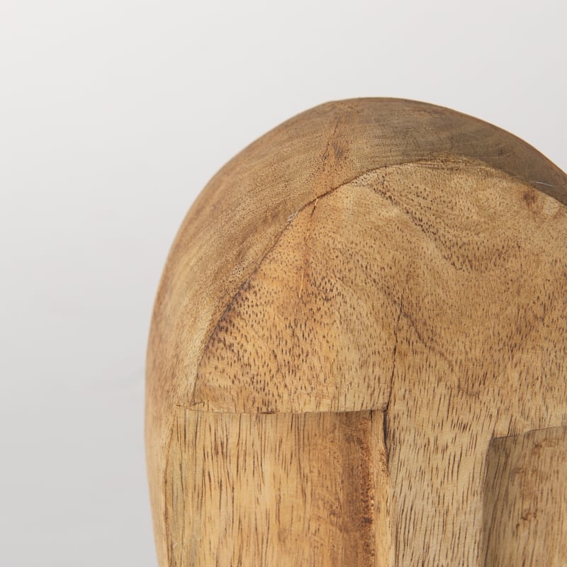 Ivan Large Wooden Head Sculpture