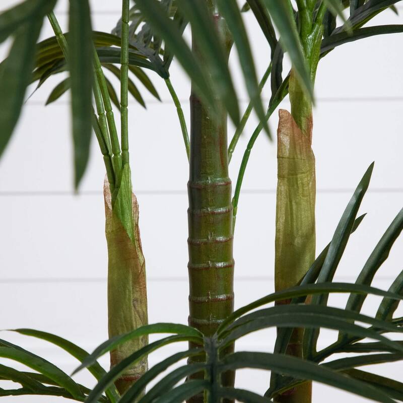 Potted Artificial Areca Palm Tree - 5' - Green