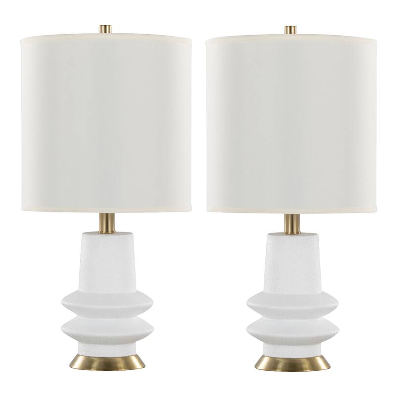 Porch & Den Luna 26" Polyresin Table Lamp (Set of 2)
