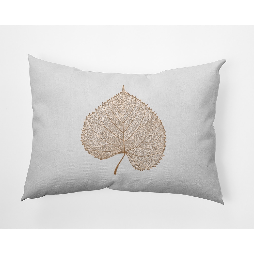 Leaf Study Fall Indoor/Outdoor Throw Pillow