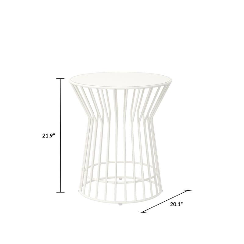 The Novogratz Poolside Gossip Collection Roberta Outdoor/Indoor Side Table