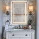 preview thumbnail 18 of 61, LED Bathroom Vanity Mirror Wall Mounted with Double Light Strip, 3-Color Dimmable, Anti-Fog, HD Tempered Glass, UL-Listed, ETL