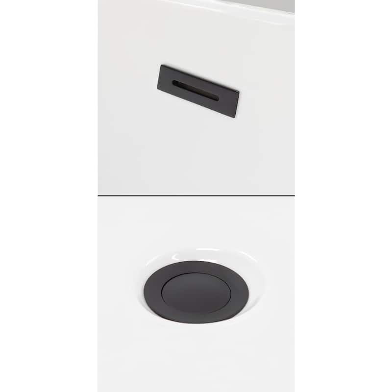 Wyndham Collection Rebecca 60-inch Freestanding Bathtub with Faucet
