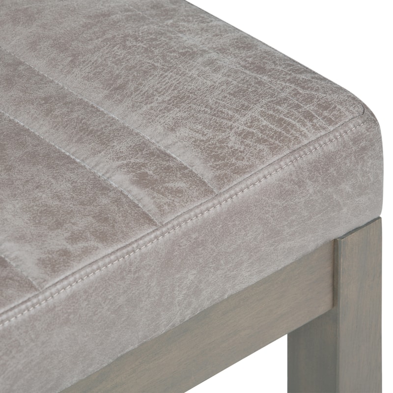 WYNDENHALL Kaufman 48 inch Wide Contemporary Rectangle Ottoman Bench